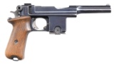 PIEPER DANISH 1910/21 BERGMANN SEMI AUTO PISTOL.