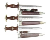 3 WWII GERMAN SA DAGGERS.