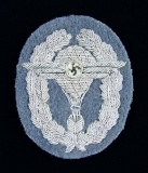 WWII GERMAN BULLION & CLOTH DLV BADGE FOR FREE