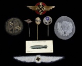 WWII GERMAN DLV & SA INSIGNIA.