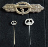 WWII GERMAN SUBMARINE FRONT CLASP BY SCHWERIN