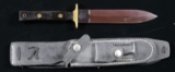 BLACK WIDOW KNIFE WITH SHEATH BY ANGUS ARBUCKLE