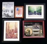 USMC AWARD, INSIGNIA, ARTIFACTS FOUND AT