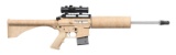 TAN DESERT CAMO LADY BUSHMASTER CARBON 15 RIFLE.