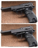 CONSECUTIVE PAIR OF POST-WAR WALTHER P.38