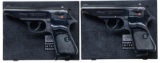 CONSECUTIVE PAIR OF WALTHER MODEL PP .22 LR