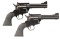 CONSECUTIVE PAIR OF RUGER NM BLACKHAWK REVOLVERS