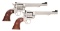 CONSECUTIVE PAIR OF RUGER SINGLE NINE SA