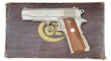 COLT SATIN NICKEL COMBAT COMMANDER SEMI AUTO