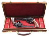 ATTRACTIVE CASED PAIR OF FACTORY ENGRAVED SMITH