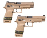 CONSECTUIVE PAIR OF SIG M17 SEMI AUTO PISTOLS.