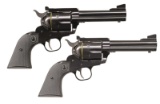 CONSECUTIVE PAIR OF RUGER NM BLACKHAWK REVOLVERS