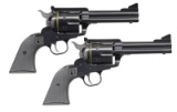 CONSECUTIVE PAIR OF RUGER NM BLACKHAWK REVOLVERS.