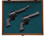 CASED SET OF RUGER 50th ANNIVERSARY BLACKHAWK