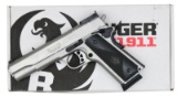 RUGER STAINLESS TARGET MODEL SR1911-AS SEMI-AUTO
