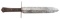 AMERICAN COFFIN GRIP DOUBLE EDGE BOWIE KNIFE.