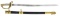 US M1852 NAVAL OFFICER’S SWORD BY AMES.