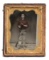 FINE QUARTER PLATE RUBY AMBROTYPE OF 