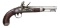 ASA WATERS MODEL 1836 US FLINTLOCK PISTOL.