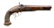 UNKNOWN SIDE BY SIDE PERCUSSION PISTOL.