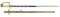 ATTRACTIVE AMERICAN EAGLEHEAD SWORD WITH BLUE &
