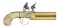 ALL BRASS O/U TAP ACTION FLINTLOCK SCREW BARREL