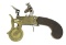 FLINTLOCK BRASS BOXLOCK POWDER TESTER BY JAMES