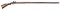 UNMARKED FULL STOCK FLINTLOCK KENTUCKY RIFLE,