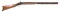 UNSIGNED HALFSTOCK PERCUSSION CONVERSION RIFLE.
