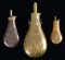 THREE GOOD POWDER FLASKS.