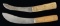 TWO SKINNING KNIVES.