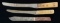 GROUP OF 3 LARGE BUTCHER KNIVES FROM MILTON VON