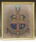 RARE OIL ON CANVAS ESCUTCHEON 