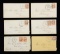 6 POSTAL COVERS ADDRESSED BY GEORGE CUSTER TO