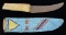 NATIVE AMERICAN BEADED SHEATH & KNIFE.