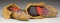 PAIR GREAT LAKES BEADED NATIVE AMERICAN MOCCASINS.