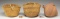 THREE GOOD NATIVE AMERICAN BASKETS.