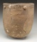LARGE INCISED DECORATED MISSISSIPPIAN INDIAN POT.