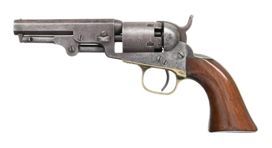 COLT 1849 POCKET MODEL INSCRIBED REVOLVER.