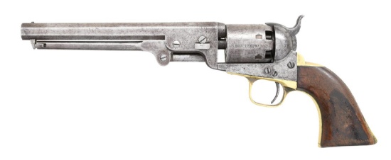 CONFEDERATE INSCRIBED CIVIL WAR COLT NAVY REVOLVER