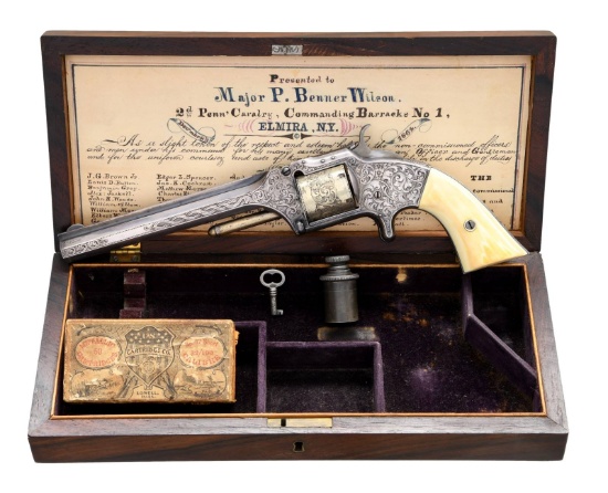 INCREDIBLE CASED & ENGRAVED PRESENTATION CIVIL WAR