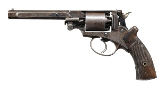 RARE INSCRIBED MASS ARMS ADAMS PATENT REVOLVER,