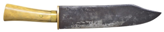 LARGE EARLY AMERICAN BOWIE KNIFE.