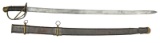 RARE WOOD SCABBARD CONFEDERATE MOUNTED OFFICER