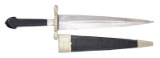 FINE MASSIVE DAGGER & SHEATH.