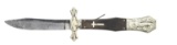 HALF HORSE HALF ALLIGATOR FOLDING BOWIE KNIFE.