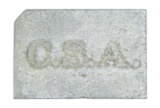VERY RARE CONFEDERATE PEWTER 