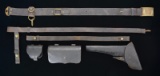 US M1851 CAVALRY BELT RIG WITH M1872 HOLSTER.