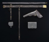 US M1851 CAVALRY BELT RIG WITH HOLSTER &