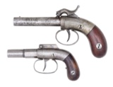 PAIR OF PERCUSSION POCKET PISTOLS.